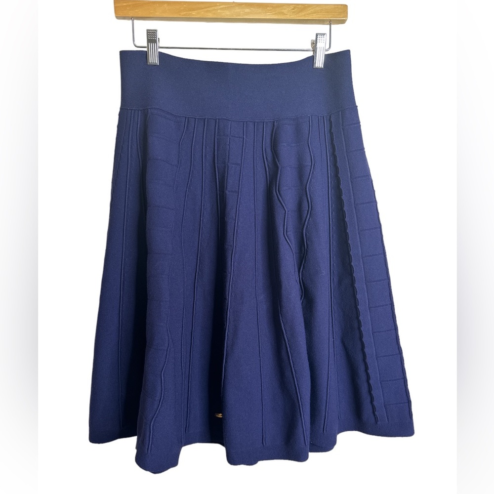 Escada Navy Sweater Pull On Skirt‎